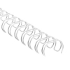 Drátěné hřbety 3/8" / 3:1 / 6 mm - bílé - 100 ks
