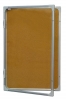 Korková vitrína s vertikálním otevíráním 60x90 cm - imbusový zámek
